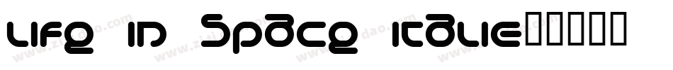 Life in Space Italic字体转换